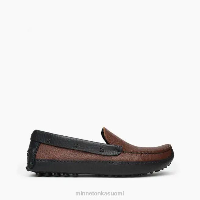 jalkineet fi Minnetonka miehet p.w. ajoloafer ruskea yläosa ja musta alaosa J884386