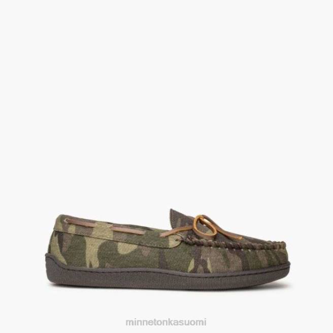 jalkineet fi Minnetonka miehet nukkavuorattu kovapohja vihreä camo printti J884399