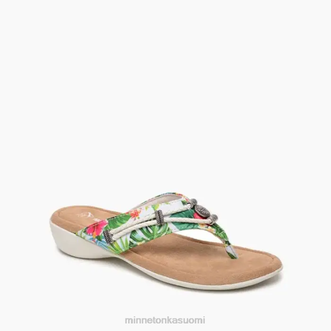 jalkineet fi Minnetonka naiset Silverthorne 360 valkoinen trooppinen printti J884164