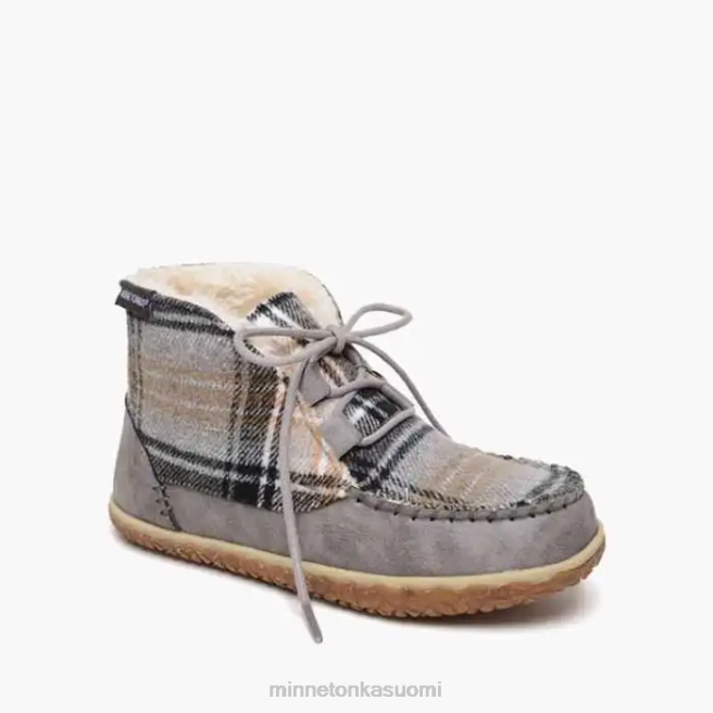 jalkineet fi Minnetonka naiset torrey harmaa ruudullinen yhdistelmä J88417