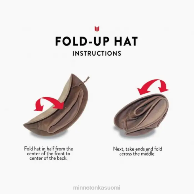 Lisätarvikkeet fi Minnetonka sukupuolineutraali taita hattu ylös savuinen rusketus J884514